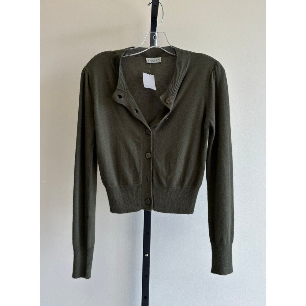 Jigsaw Women's Dark Green Cardigan Sweater Size 0 #44358